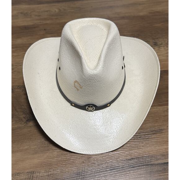 Charlie 1 Horse 7X - Rare VTG Size 7 1/8 - Straw Western Cowboy Country Unisex main image 8